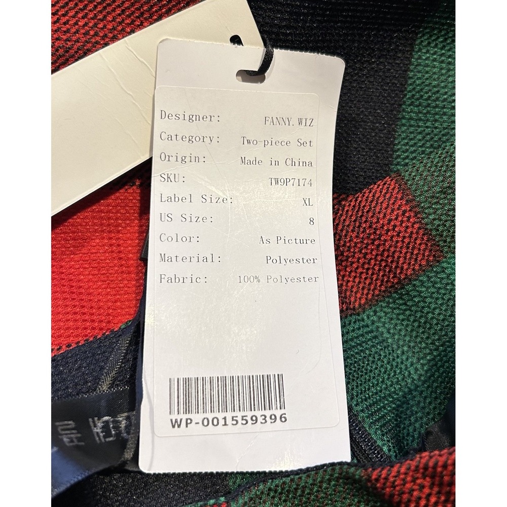 Holiday Red And Green Plaid Skirt Women's‎ Size 8 Elf Holiday Party - Picture 5 of 5